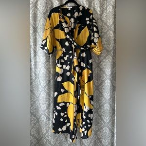 Topshop gorgeous dress, yellow floral print, size 4